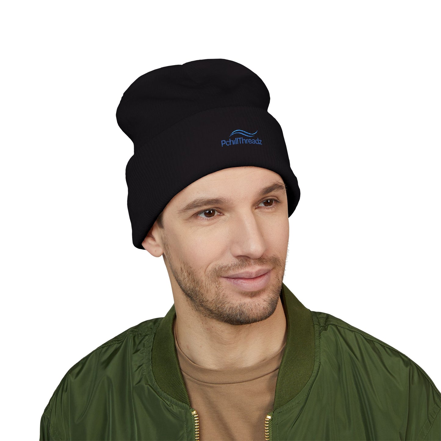PchillThreadz Signature Blue Logo Beanie