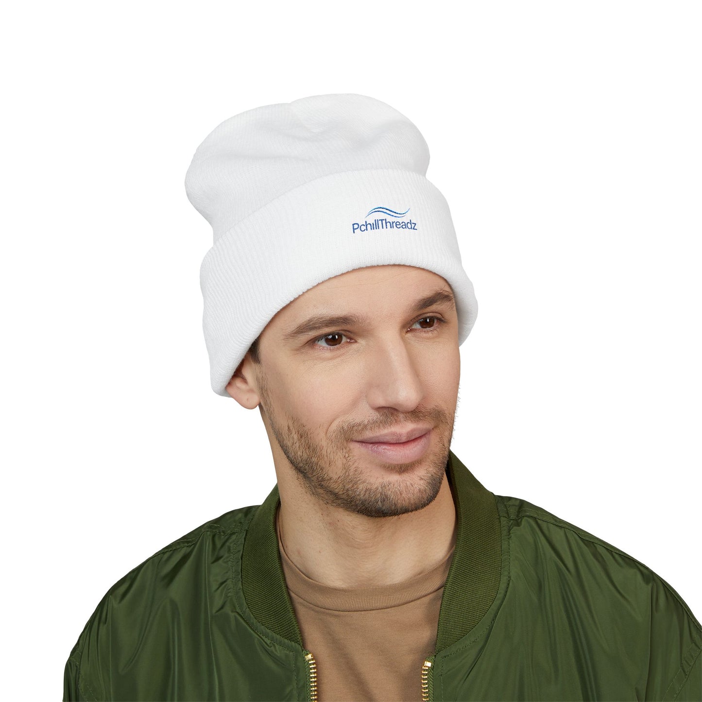 PchillThreadz Signature Blue Logo Beanie
