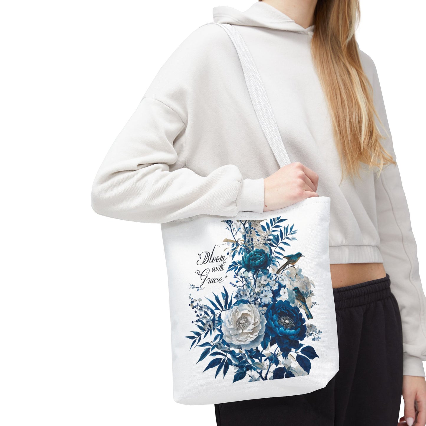 Elegant Botanicals Tote Bag - Bloom with Grace - PchillThreadz