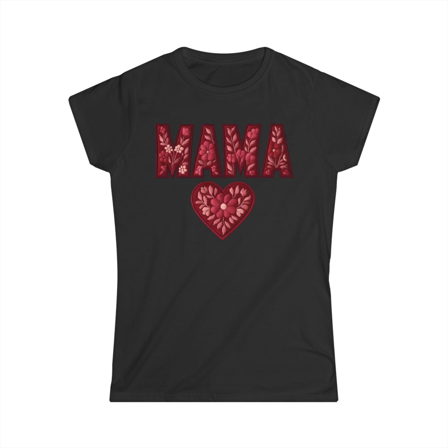 Women's T-Shirt with a Floral Mama design - PchillThreadz