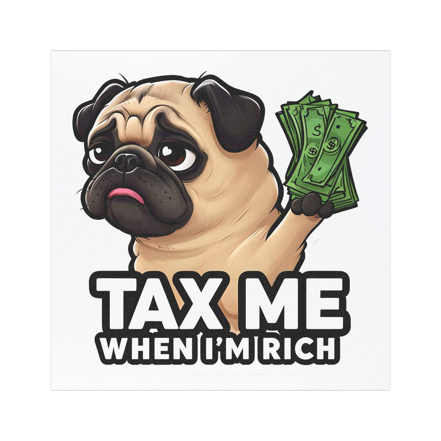 Pug Car Magnet - PchillThreadz