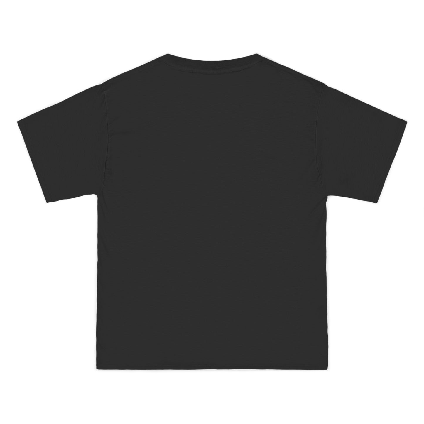 Back view of black unisex 'Dead Inside' t-shirt with no visible design.