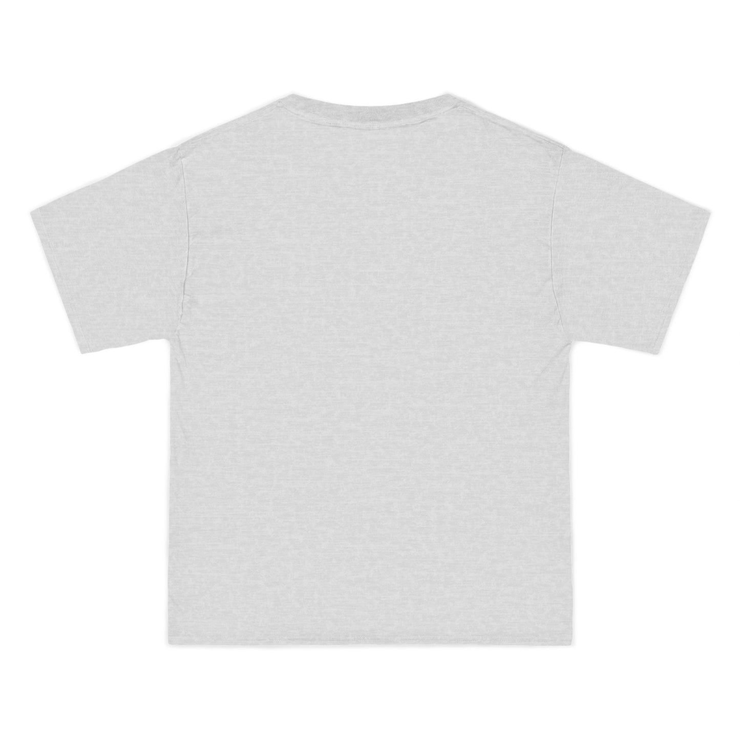 back of grey hopeless romantic tee in white background