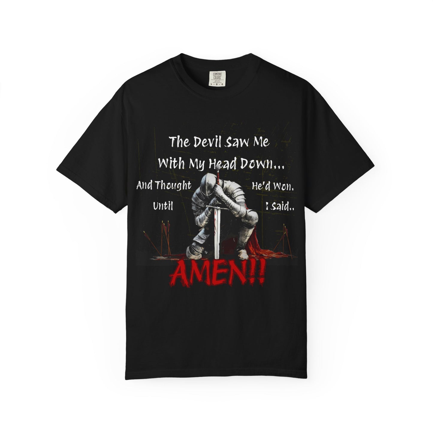 Knight Head Down Graphic Tee - PchillThreadz