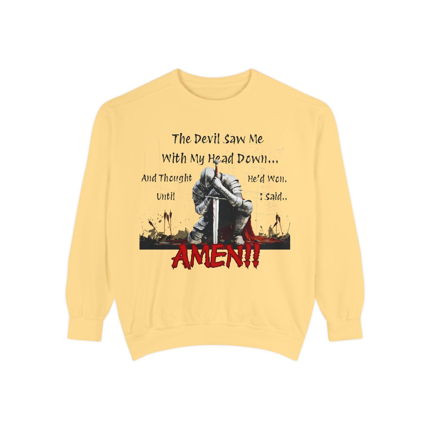 Knight Head Down Graphic Sweatshirt - PchillThreadz
