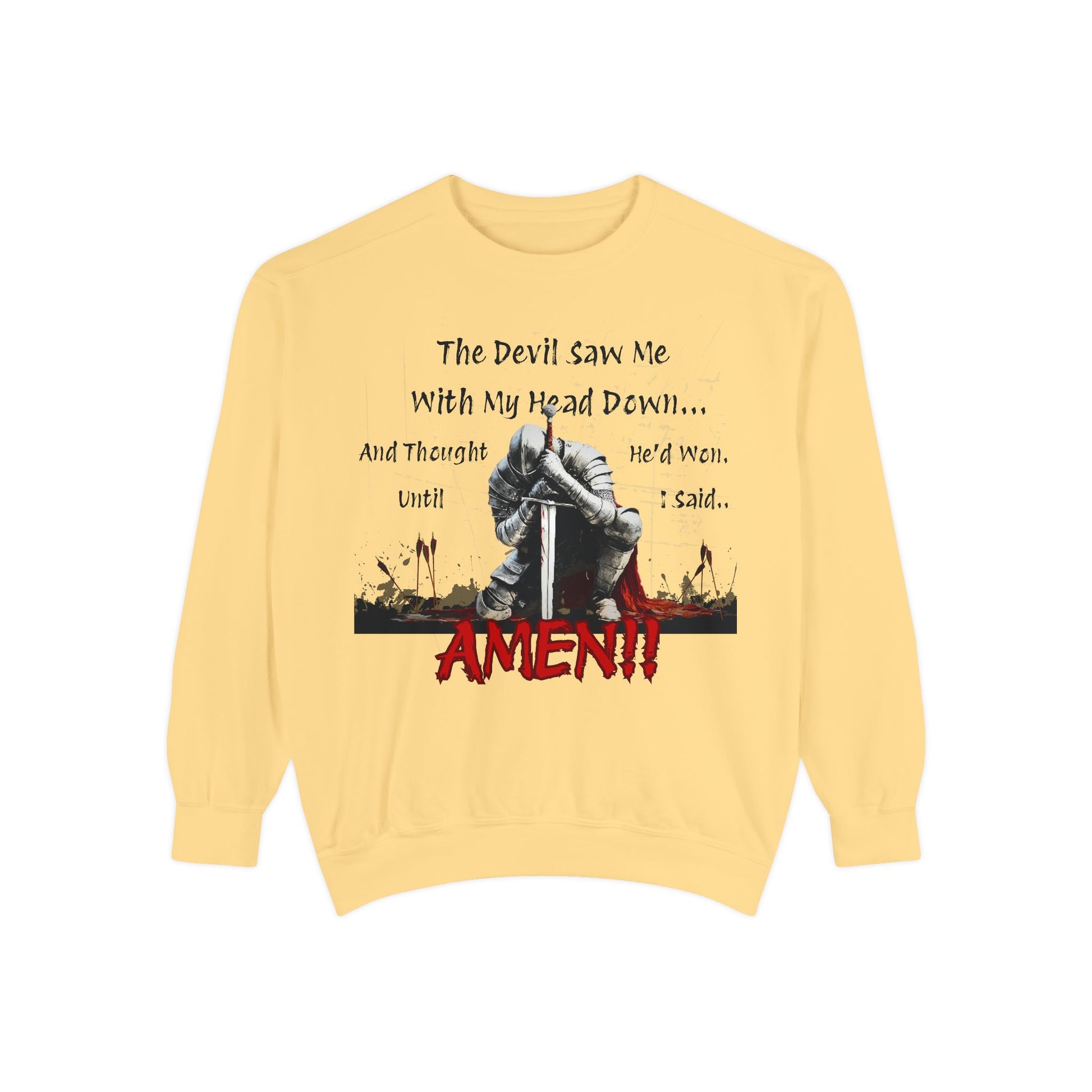 Knight Head Down Graphic Sweatshirt - PchillThreadz