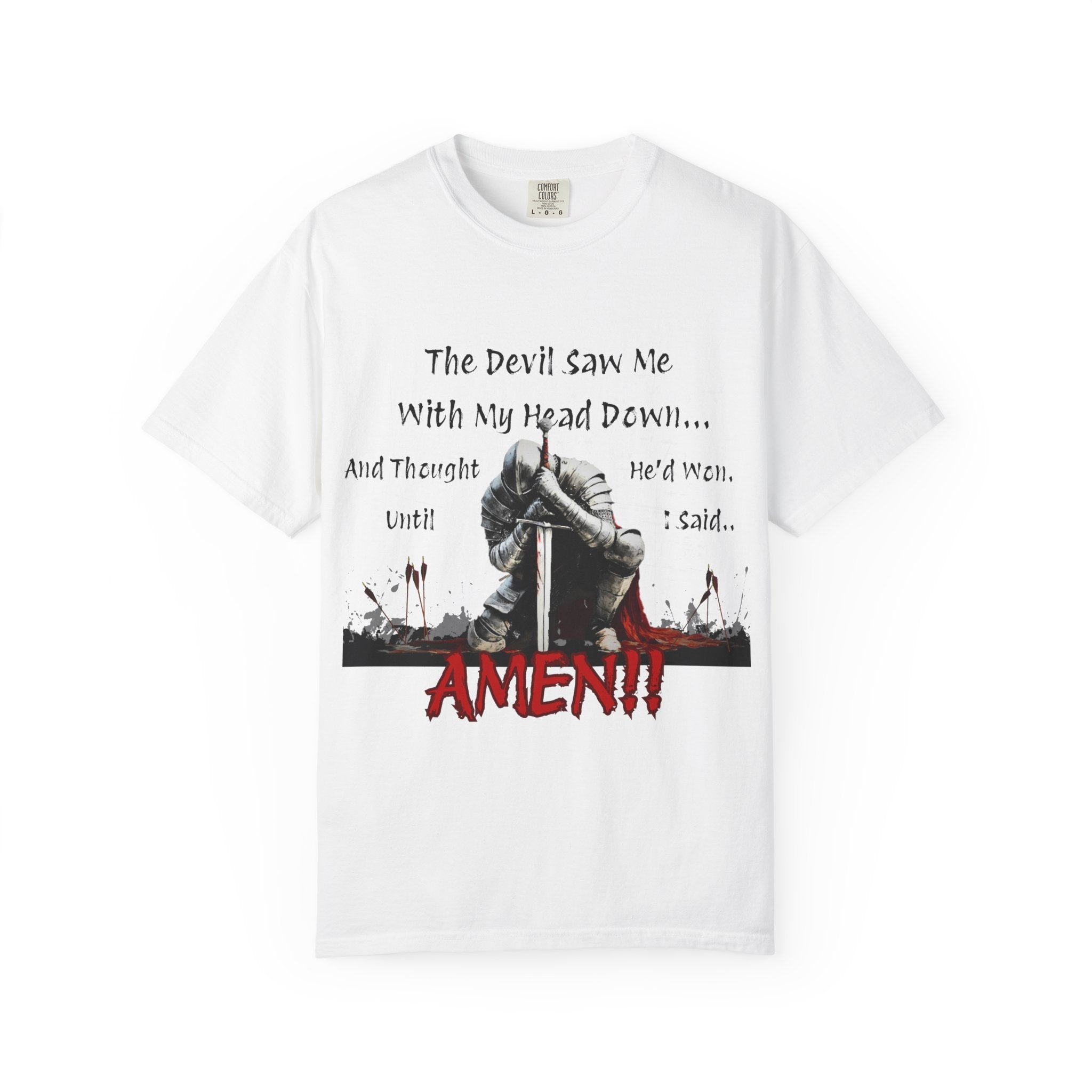 Knight Head Down Graphic Tee - PchillThreadz