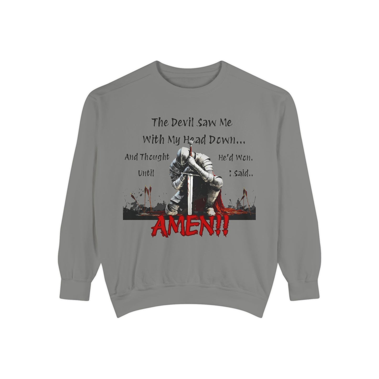 Knight Head Down Graphic Sweatshirt - PchillThreadz