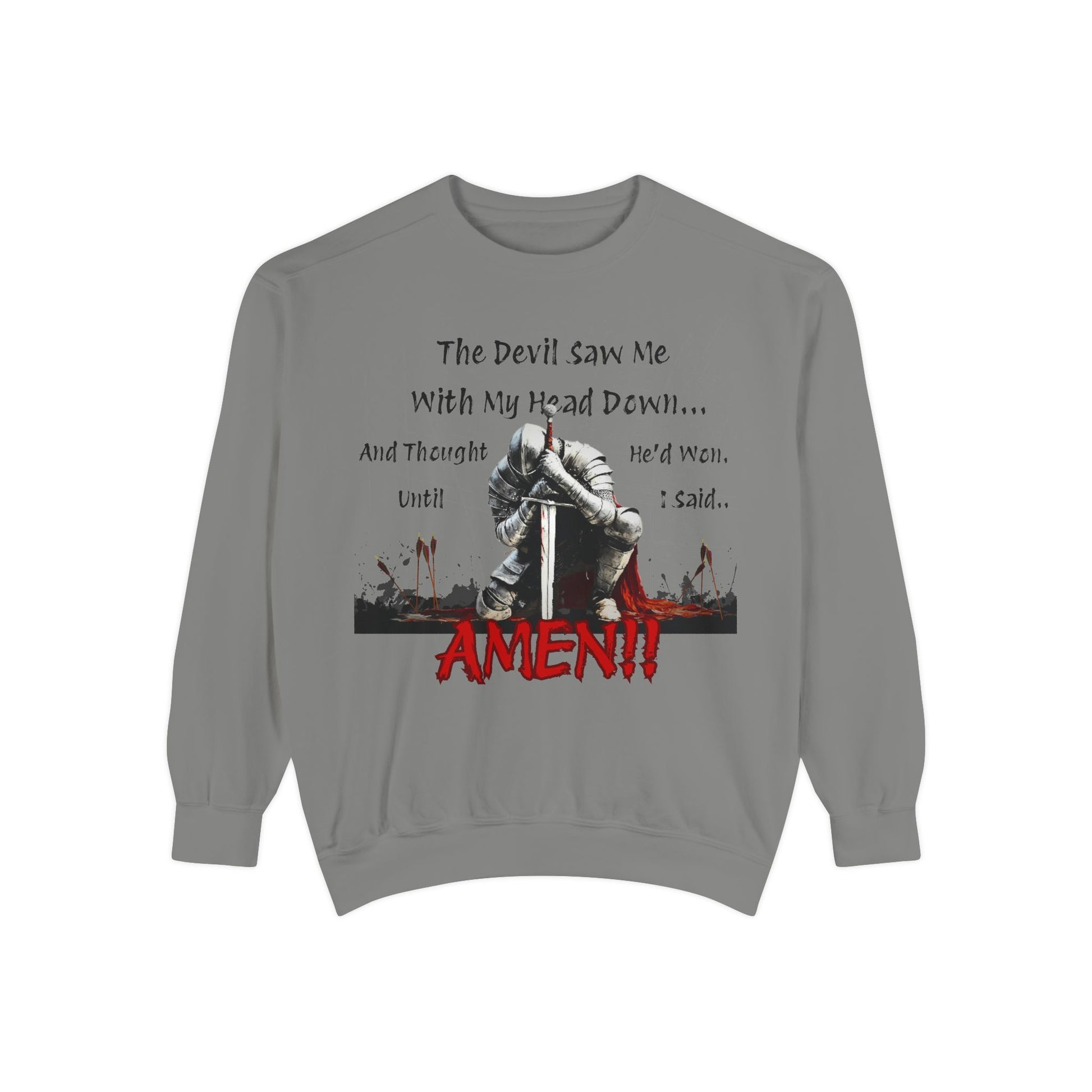 Knight Head Down Graphic Sweatshirt - PchillThreadz