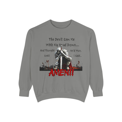 Knight Head Down Graphic Sweatshirt - PchillThreadz