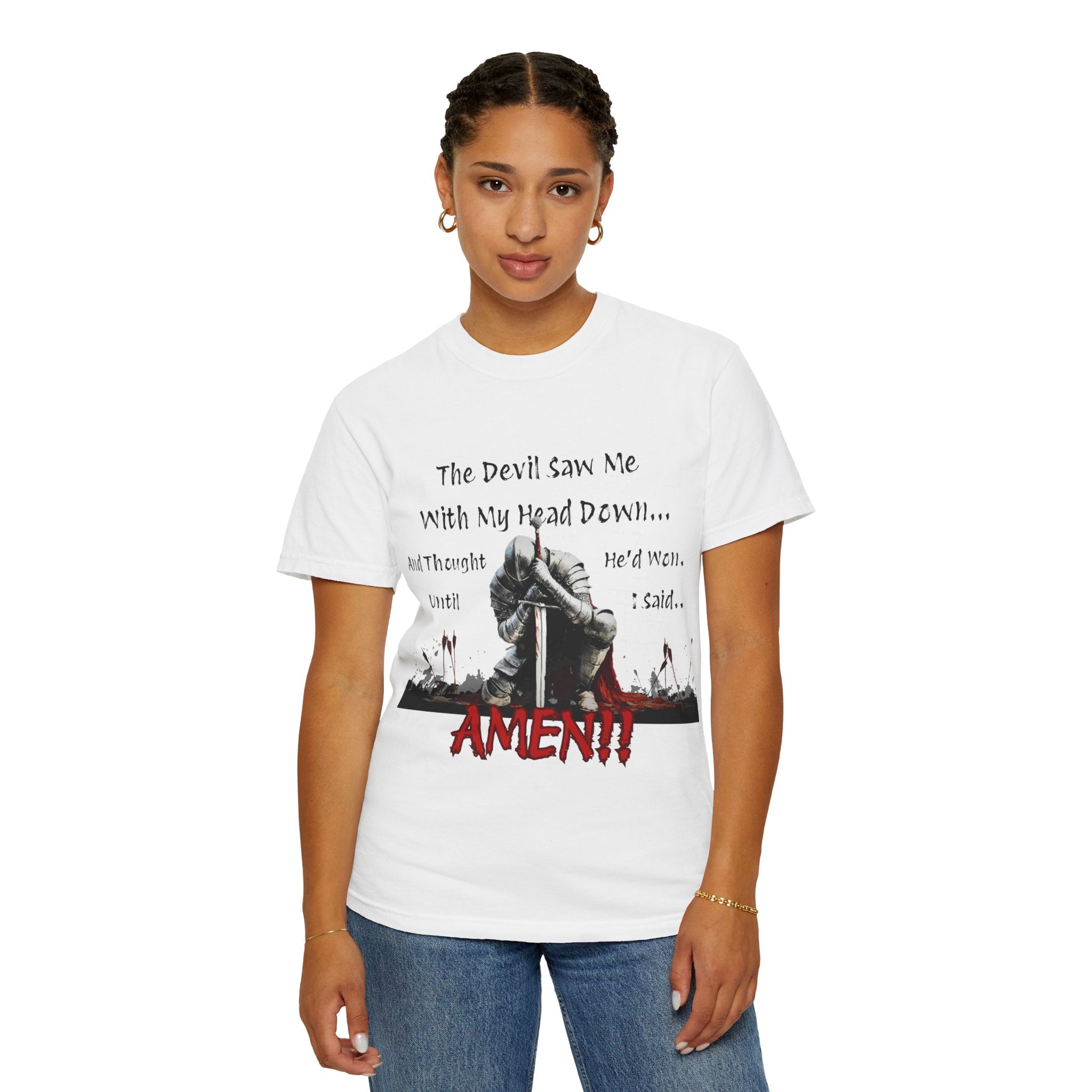 Knight Head Down Graphic Tee - PchillThreadz