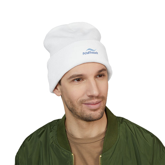 PchillThreadz Signature Blue Logo Beanie
