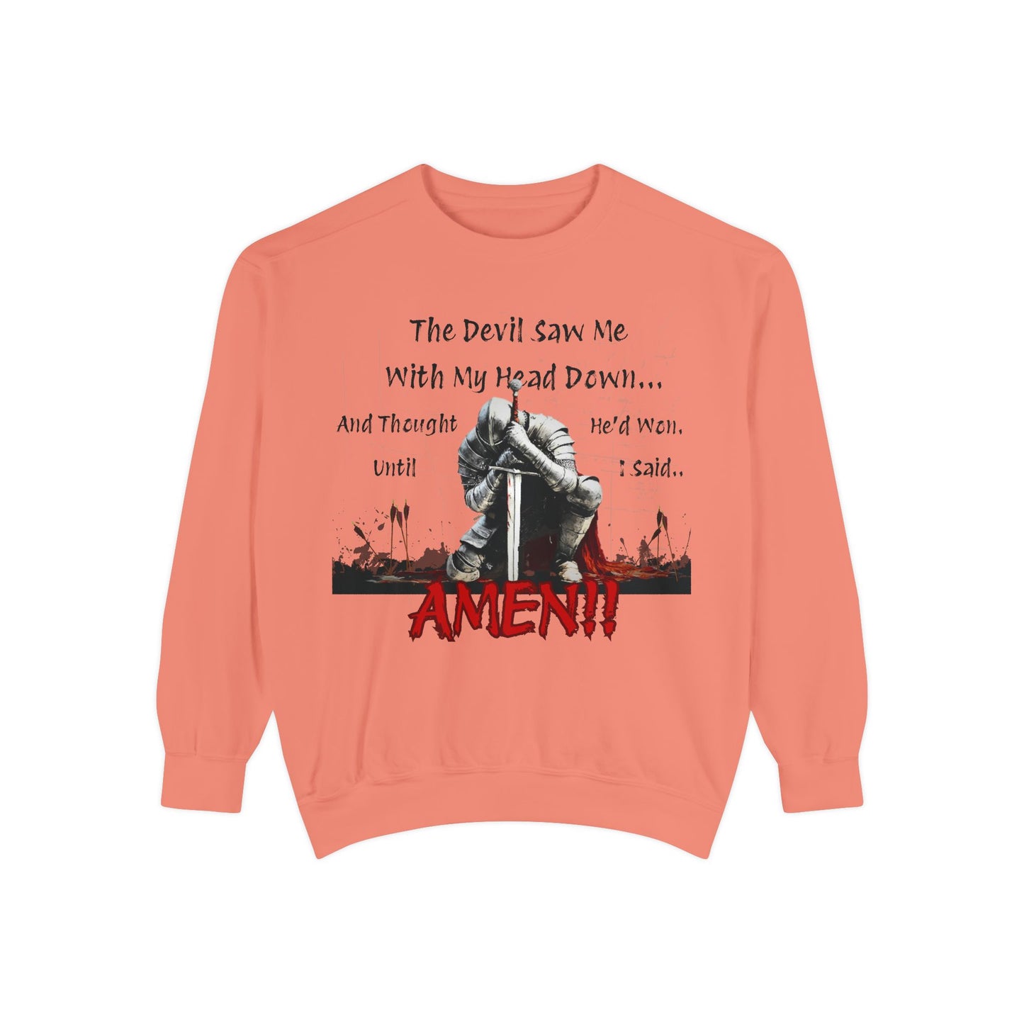 Knight Head Down Graphic Sweatshirt - PchillThreadz
