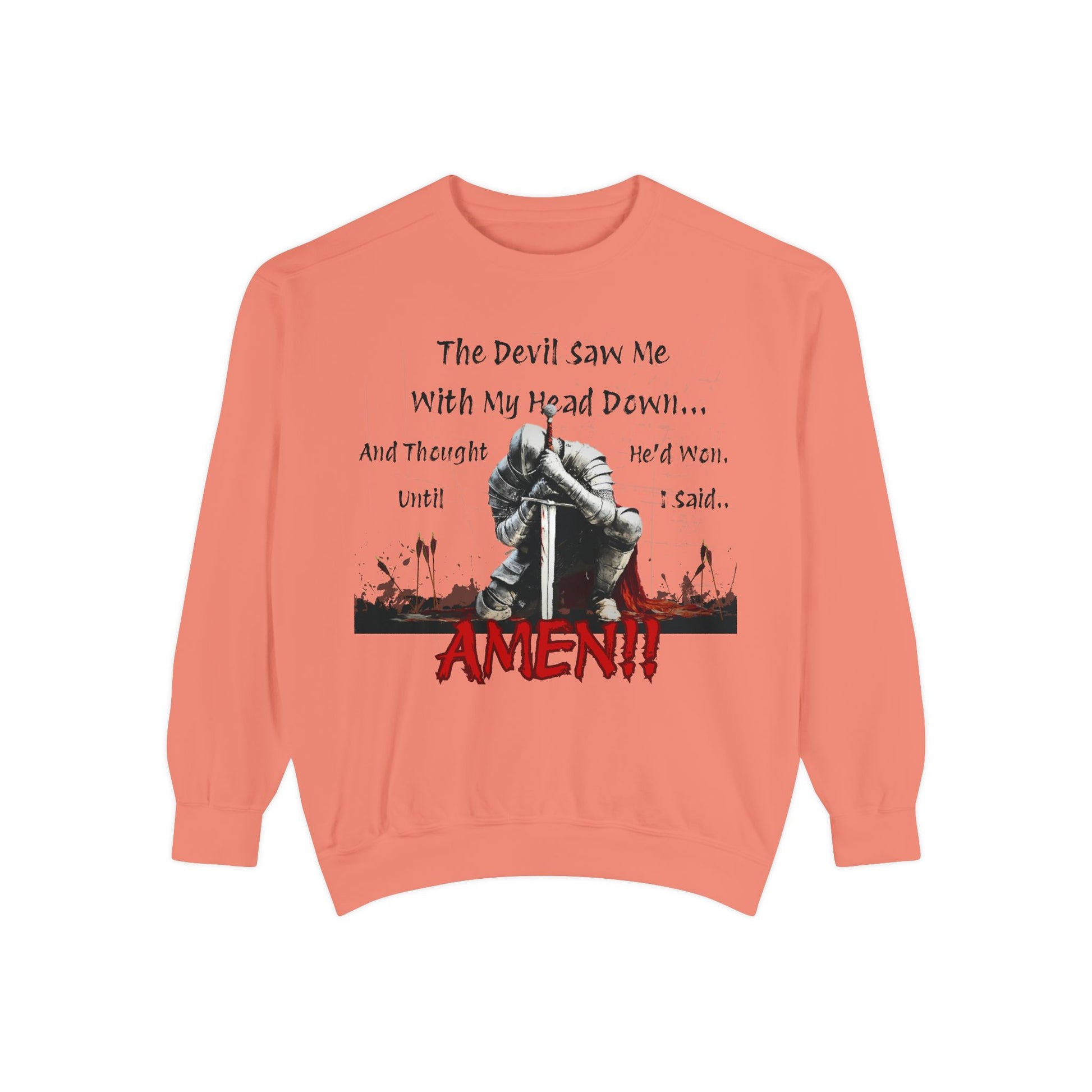 Knight Head Down Graphic Sweatshirt - PchillThreadz