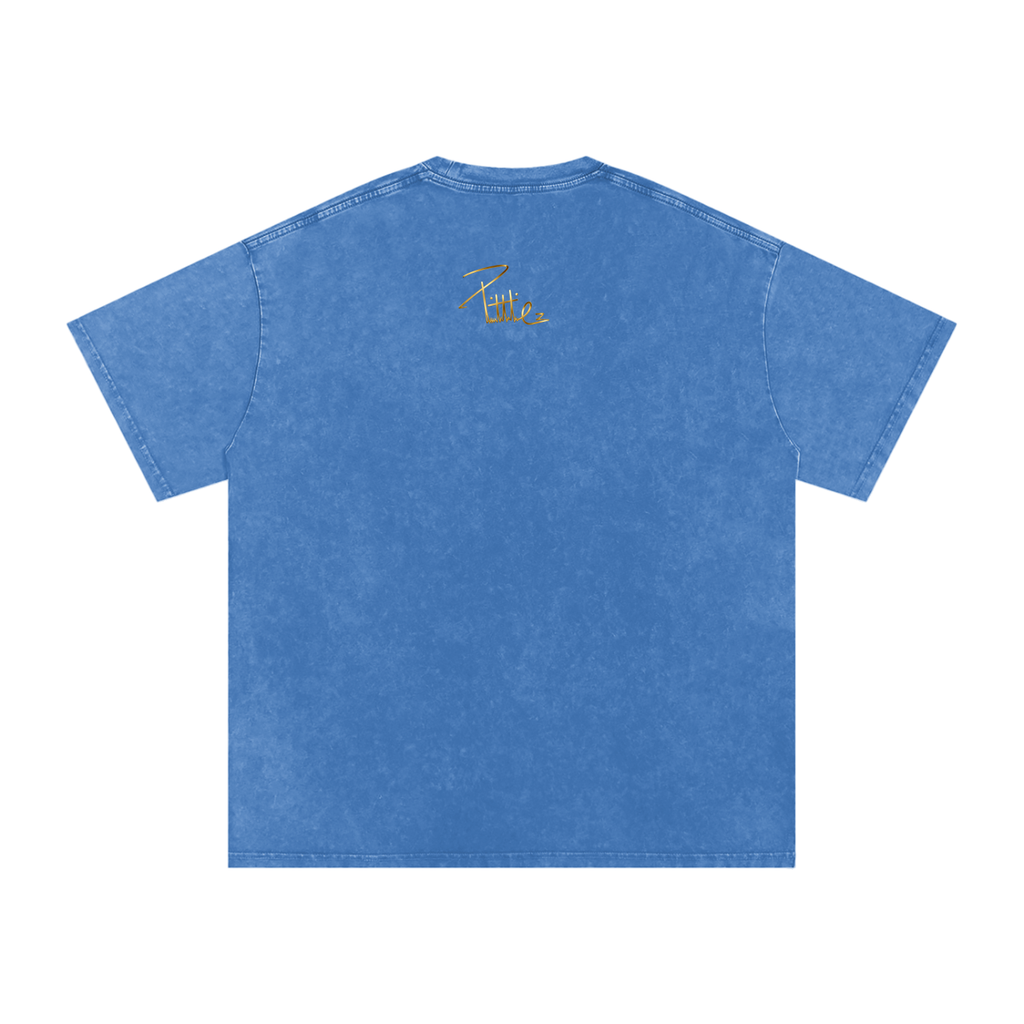 Snow Washed Oversized Cotton T-Shirt