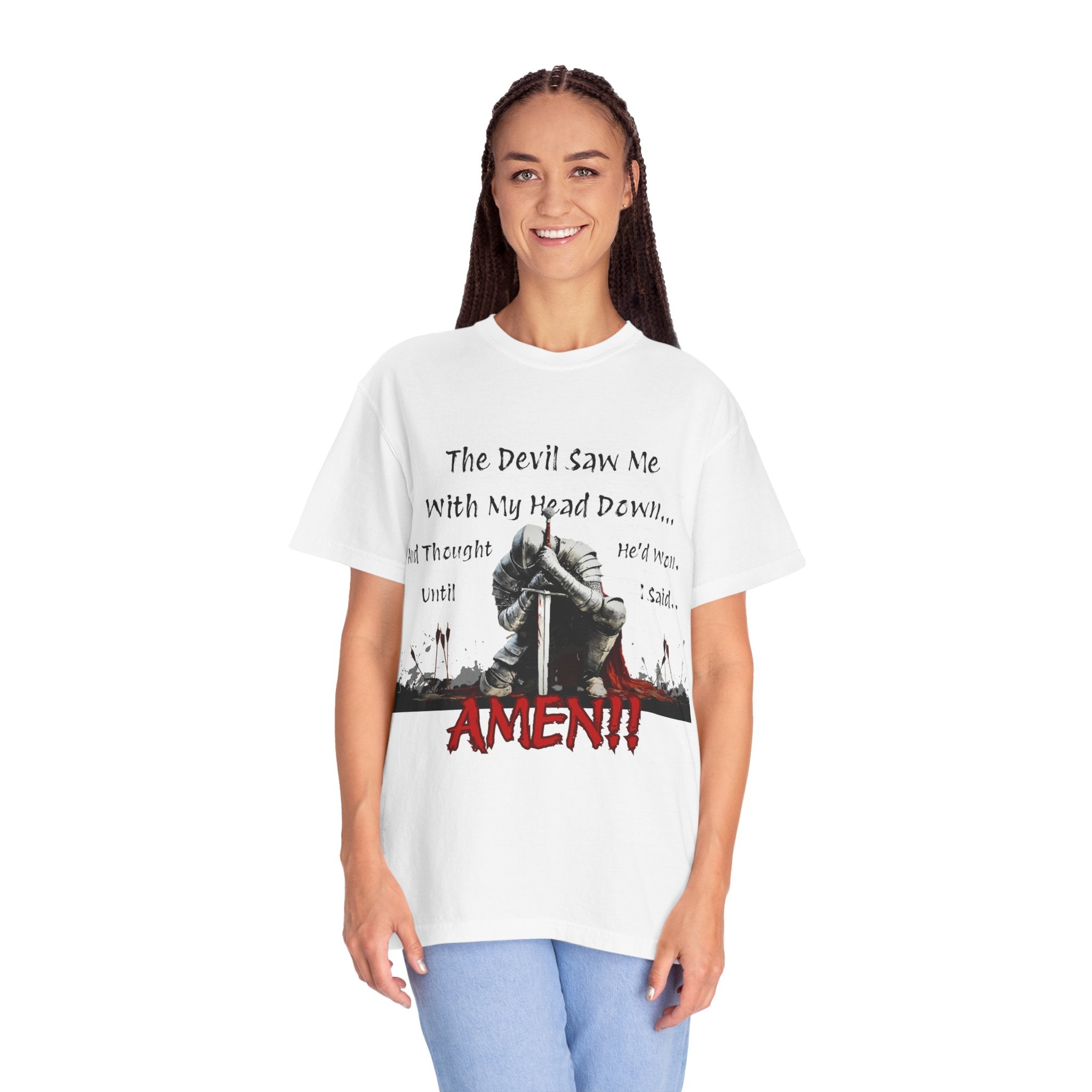 Knight Head Down Graphic Tee - PchillThreadz