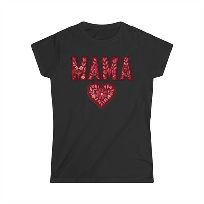 Women's T-Shirt with a Floral Mama design - PchillThreadz