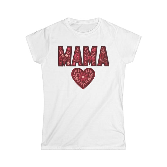 Women's T-Shirt with a Floral Mama design - PchillThreadz
