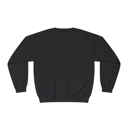 back of Black sweatshirt on a white background