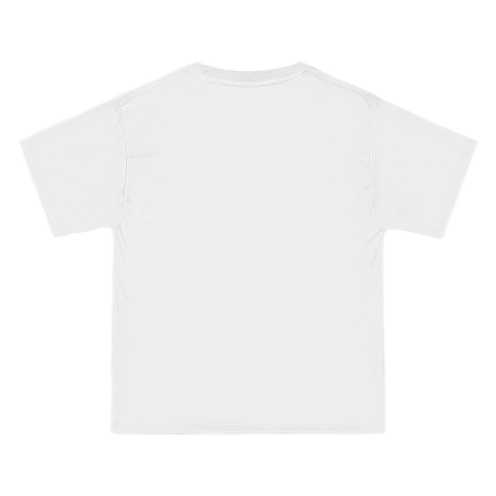 white homeless romantic tee in white background back