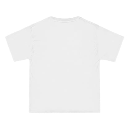 white homeless romantic tee in white background back