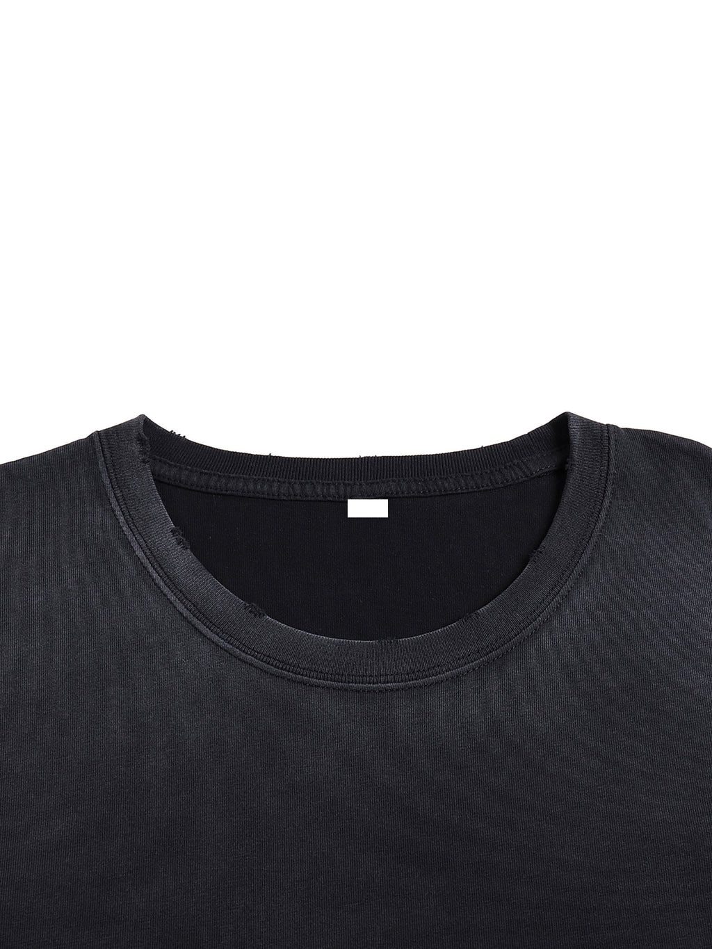 close up image of fabric quality of Michael Jordan Vintage Washed Tee neck line