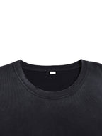 close up image of fabric quality of Michael Jordan Vintage Washed Tee neck line