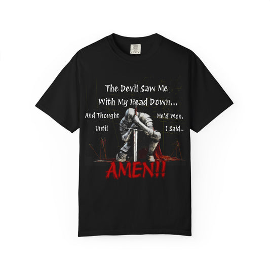 Knight Head Down Graphic Tee - PchillThreadz