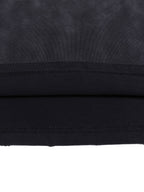 close up image of pchillthreadz black tee thread line quality